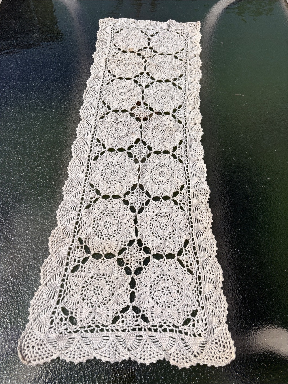 Handcrafted Crochet Table Runner